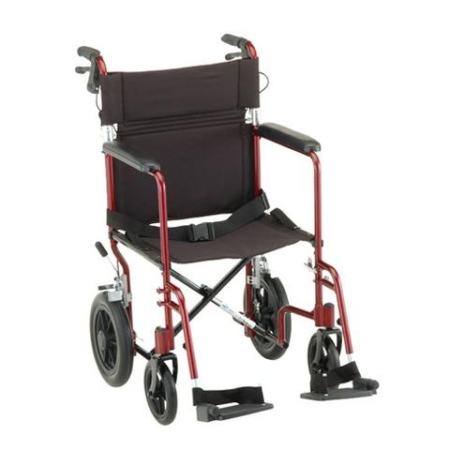 Nova Lightweight Transport Chair with Hand Brakes
