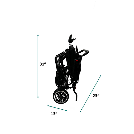 ComfyGO IQ-Carbon Lightweight Carbon Fiber Power Wheelchair - Image 6