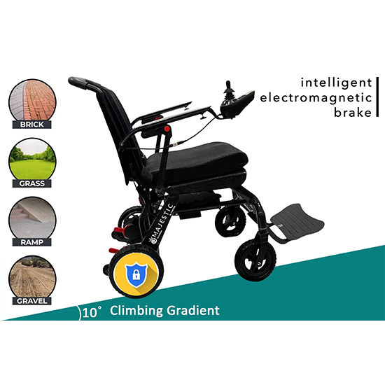 ComfyGO IQ-Carbon Lightweight Carbon Fiber Power Wheelchair - Image 8