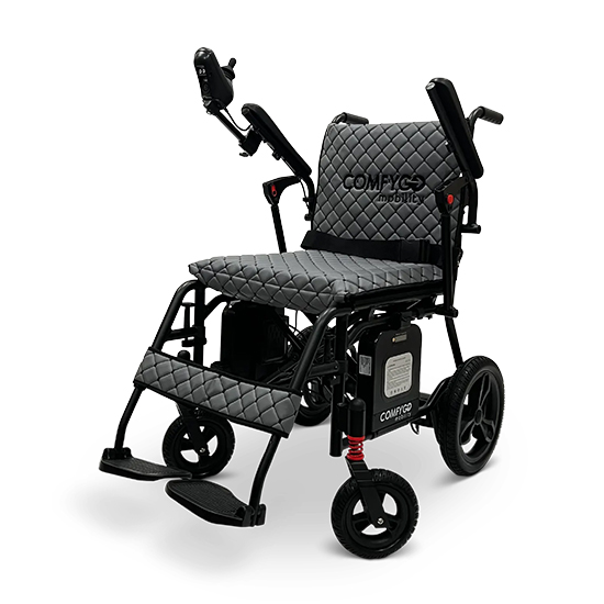 ComfyGO X-7 Ultra-Lightweight Dual Battery Power Wheelchair - Image 2
