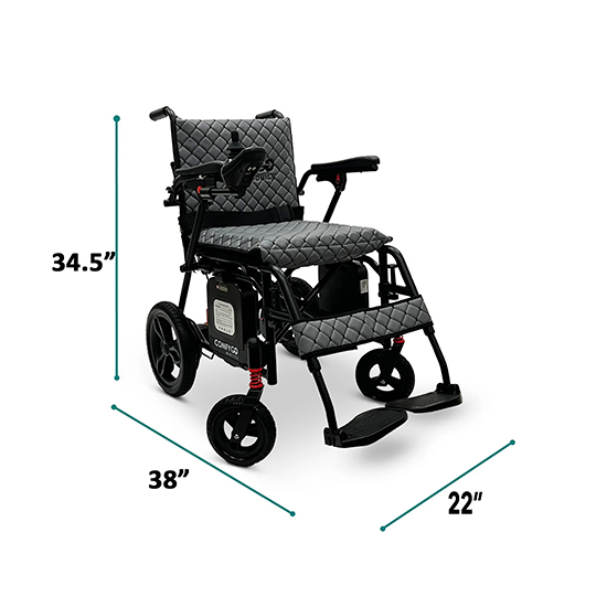 ComfyGO X-7 Ultra-Lightweight Dual Battery Power Wheelchair - Image 5