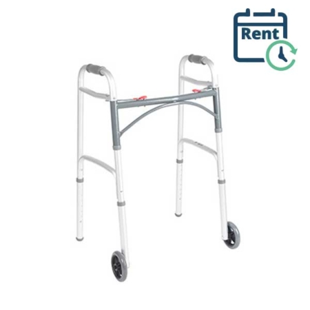 Folding Front Wheeled Adult walker - rental available