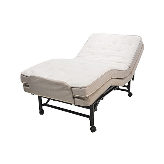 Adjustable beds, rotating beds, care beds and the leg lifter -