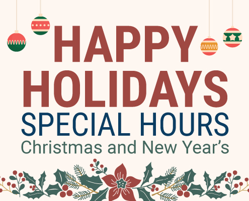 2022 Holiday Hours